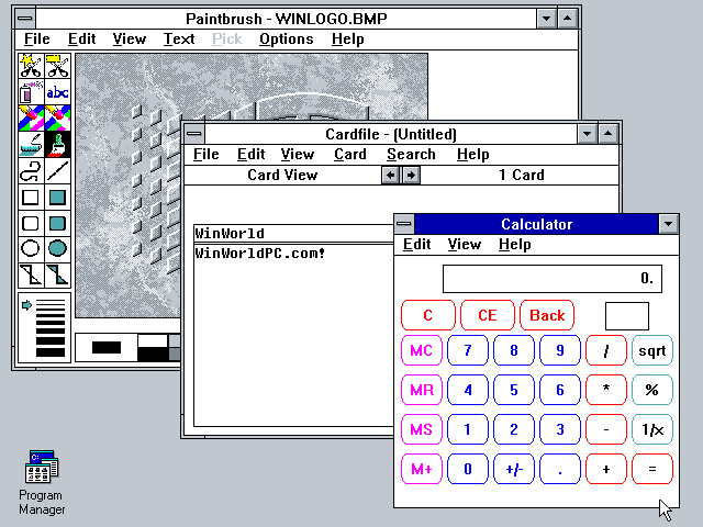 Windows 3.1 Paintbrush