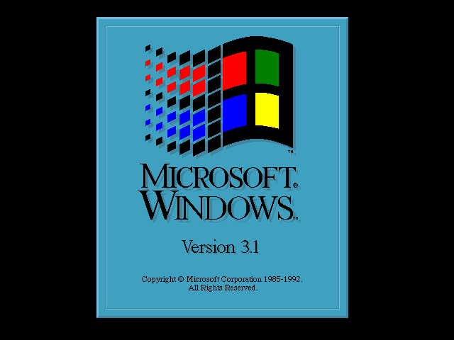 Windows 3.1 Splash Screen