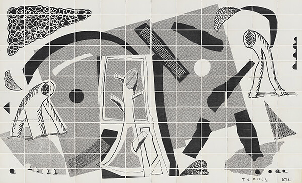 David Hockney Tennis
